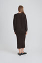RIBBED 2 PCS. SET (BROWN)