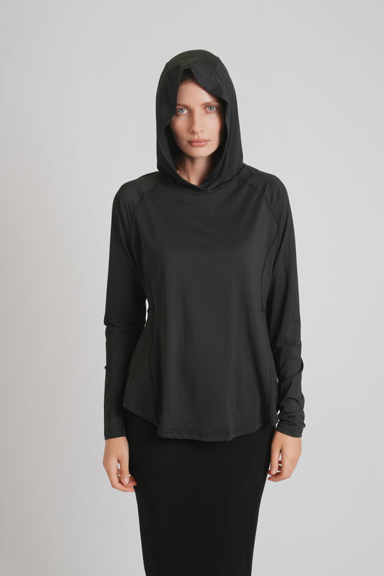 HOODED ACTIVE TOP