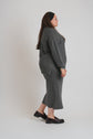 RIBBED 2 PCS. SET (CHARCOAL)