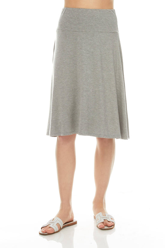 MODAL SKYE SKIRT ( LIGHT H. GREY)