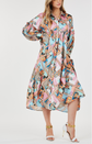 BUTTON-DOWN LOOSE PRINTED DRESS