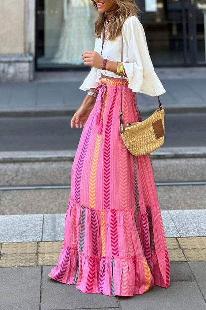 Printed Maxi Skirt