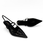 Connie Embossed Crocodile Heels