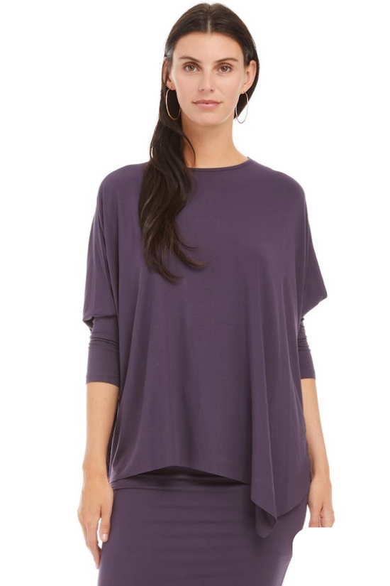 EDEN TOP SOLID JERSEY (EGGPLANT)