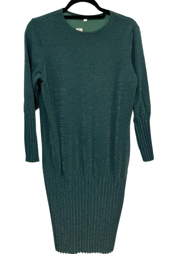 Sparkly Pleated Bottom Dress