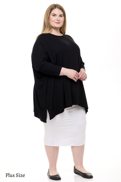 ELLIE TOP RIBBED (BLACK)