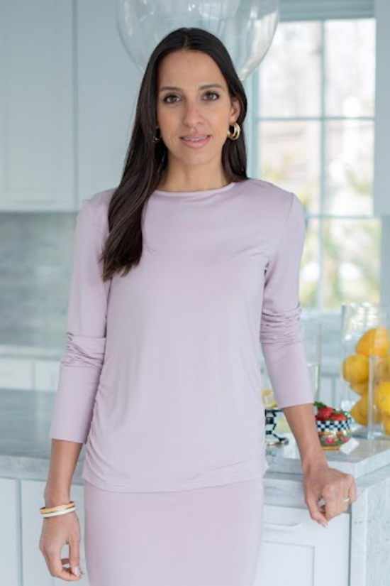 MODAL RUCHED TEE